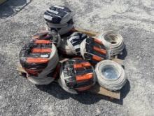 LOT OF ROLLS OF ELECTRICAL WIRE