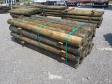 BUNDLE OF (28) WOODEN POSTS