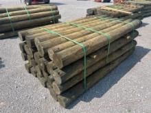 BUNDLE OF (28) WOODEN POSTS