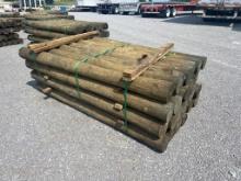 BUNDLE OF (28) WOODEN POSTS