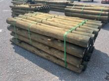 BUNDLE OF (28) WOODEN POSTS