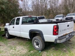 2006 CHEVROLET 2500 EXT. CAB PICKUP TRUCK (INOPERABLE)
