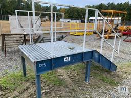 Metal Staircase with Hand Rail