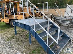 Metal Staircase with Hand Rail