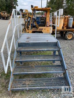 Metal Staircase with Hand Rail