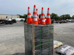 (Qty 42) PVC Safety Traffic Cones