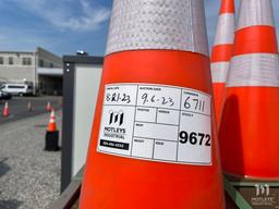 (Qty 42) PVC Safety Traffic Cones