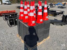 AGT Safety Traffic Cones, Qty 27