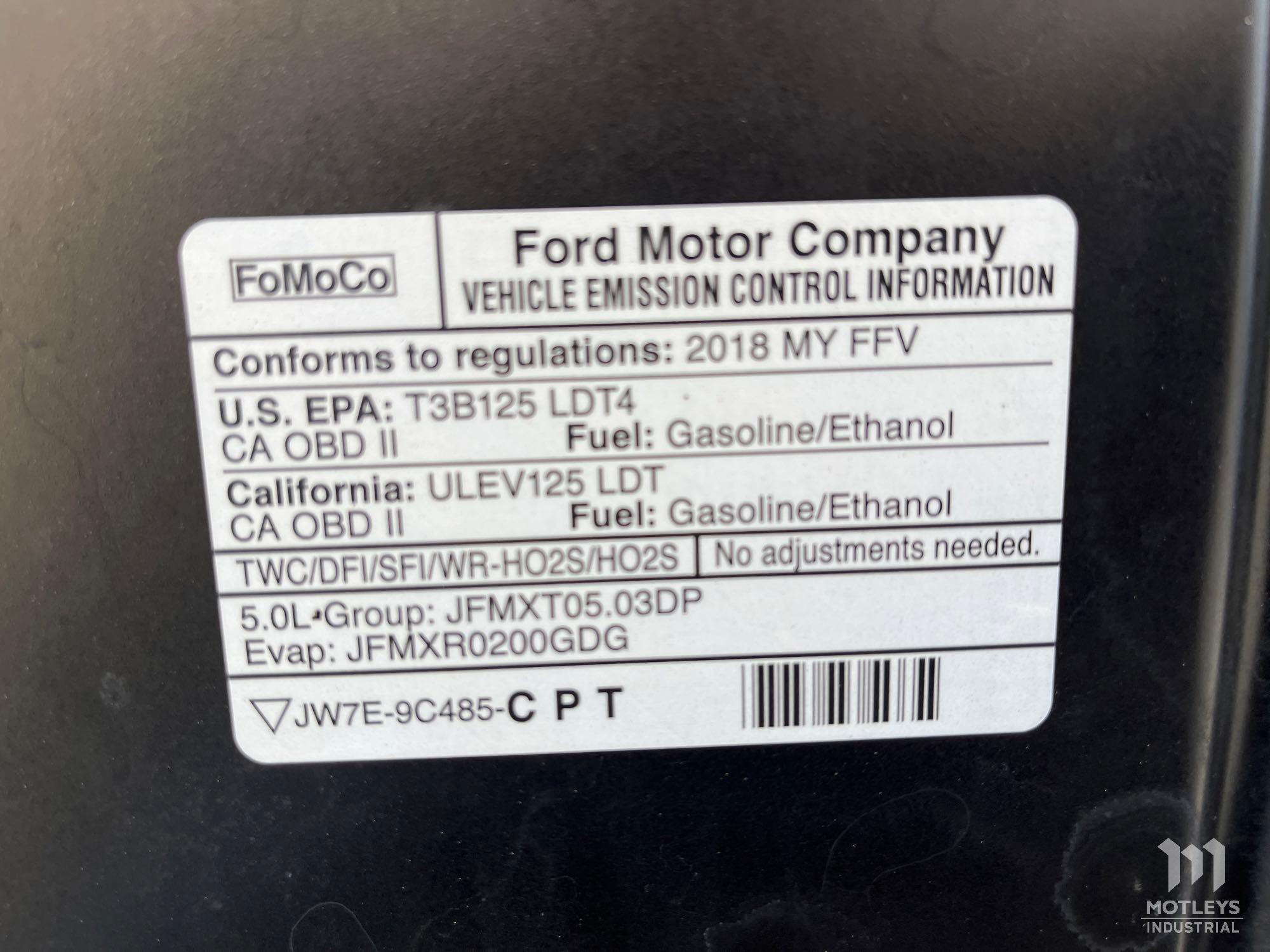 2018 Ford F150 XLT 4WD