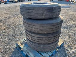 (4) General Virgin Steer Tires