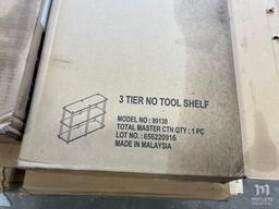 Pallet of Assorted Shelving and Desk