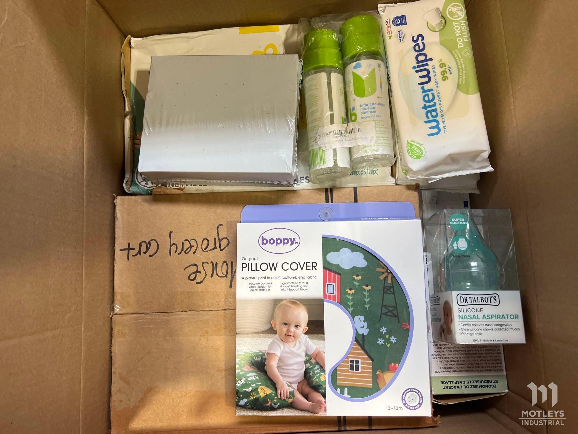 6 Boxes of Baby Items