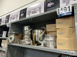 Shelving Unit of Assorted Kitchen Items