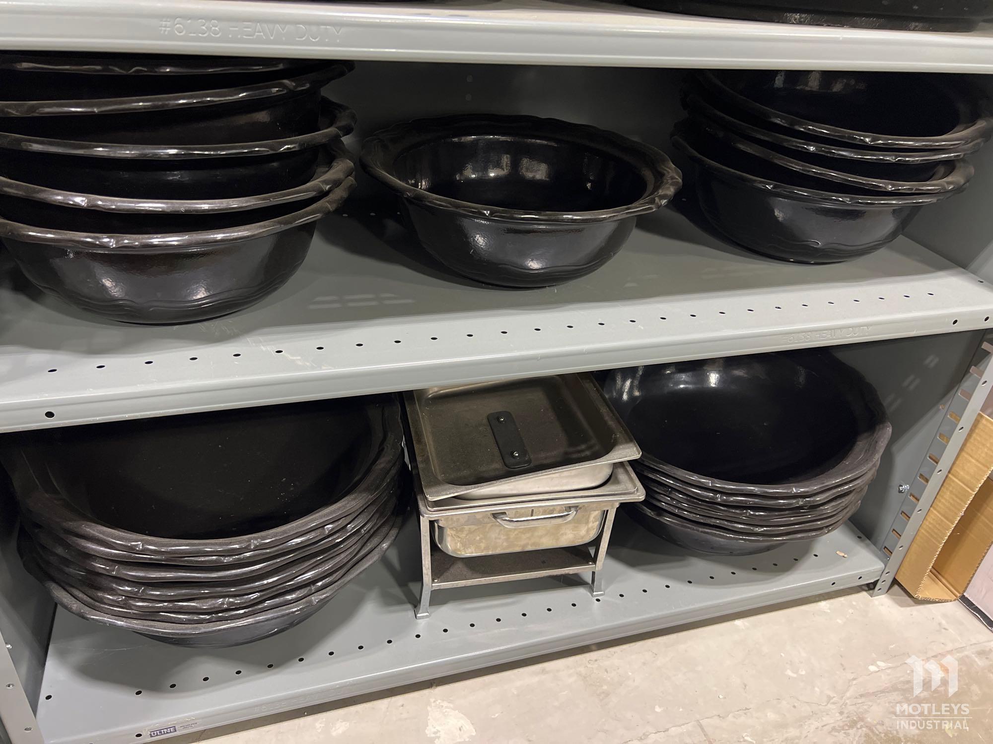 Shelving Unit of Assorted Kitchen Items