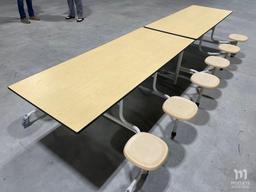 Mobile Folding Cafeteria Table