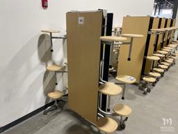 Mobile Folding Cafeteria Table