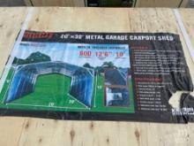 Diggit MSC2030F 20'x30' Metal Garage Carport Shed