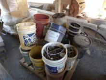Several Buckets of Bridge Bolts