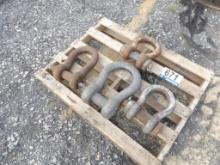 Various Sizes of Crosby Clamps
