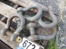 Various Sizes of Crosby Clamps