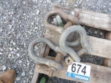 Various Sizes of Crosby Clamps