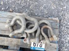 Various Sizes of Crosby Clamps