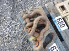 Various Sizes of Crosby Clamps