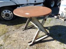 4' Metal Round Work Table