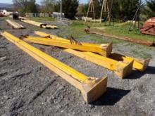 (4) Metal I Beams w/ Feet