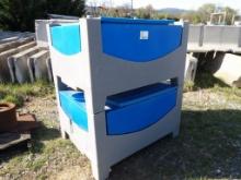 (2) Stackable 20 Cubic Foot Containers with Iris Value