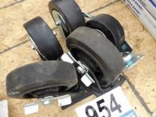 (5) Caster with Rubber Wheels