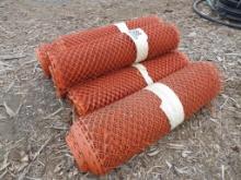 (6) Rolls of Construction Fencing