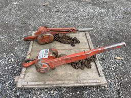 (2) CM 1 Ton Chain Come-Alongs