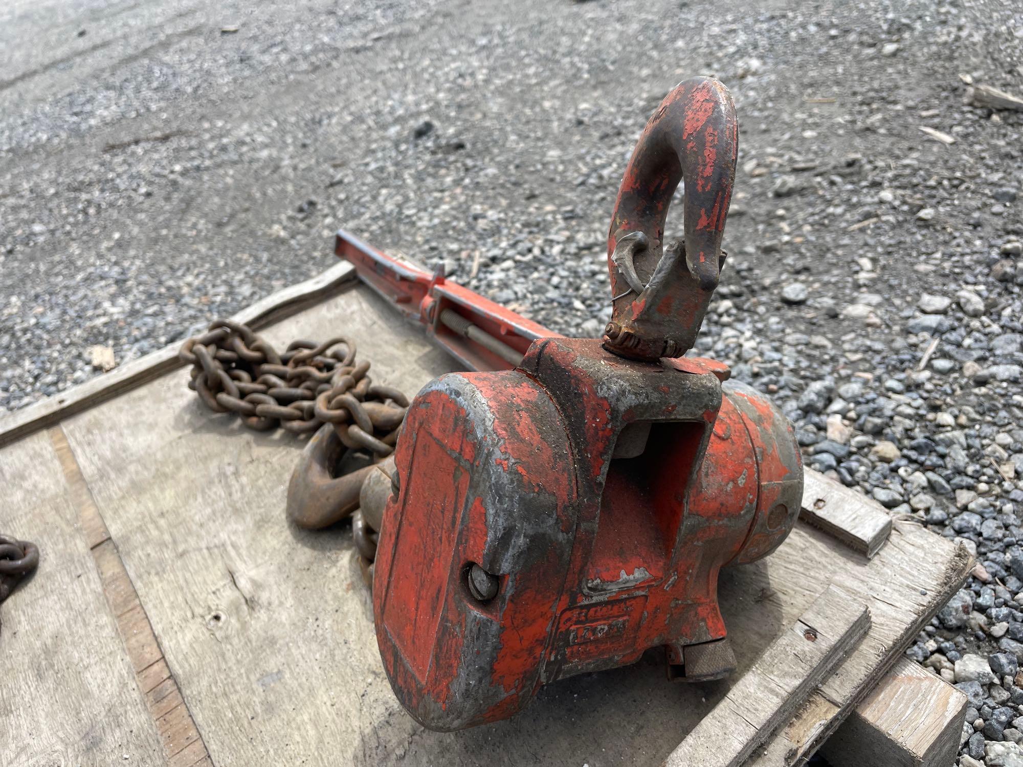 (2) CM 1 Ton Chain Come-Alongs