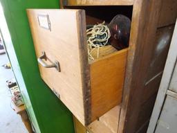 (2) File Cabinets: Wood and Steel