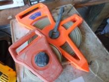 (2) Fiberglass Measuring Tapes: 200 ft and 50 ft