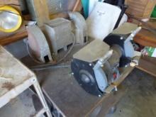 Grinding Stand With (2) 6 inch Pedestal Grinders