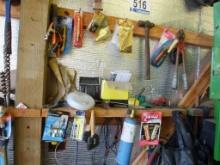 Wall Lot: Ball Peen Hammer, Torch, Level, Etc.