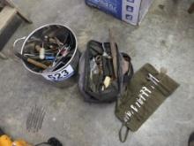 Various Hand Tools: Pliers, Snips, Wrench Set, Etc.