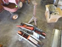 (3) Pieces: Jack Stand and (2) Hyd Floor Jacks