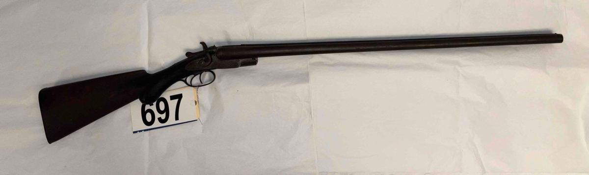 J. Manton Double Barrel 12 Gauge Shotgun