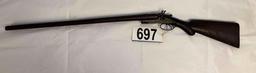 J. Manton Double Barrel 12 Gauge Shotgun