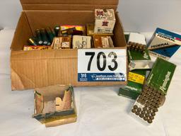 Collection of Ammo to include 8 mm Mauser, 44 Remington Mag, 12 and 4 10 Gauge Shotgun Shells