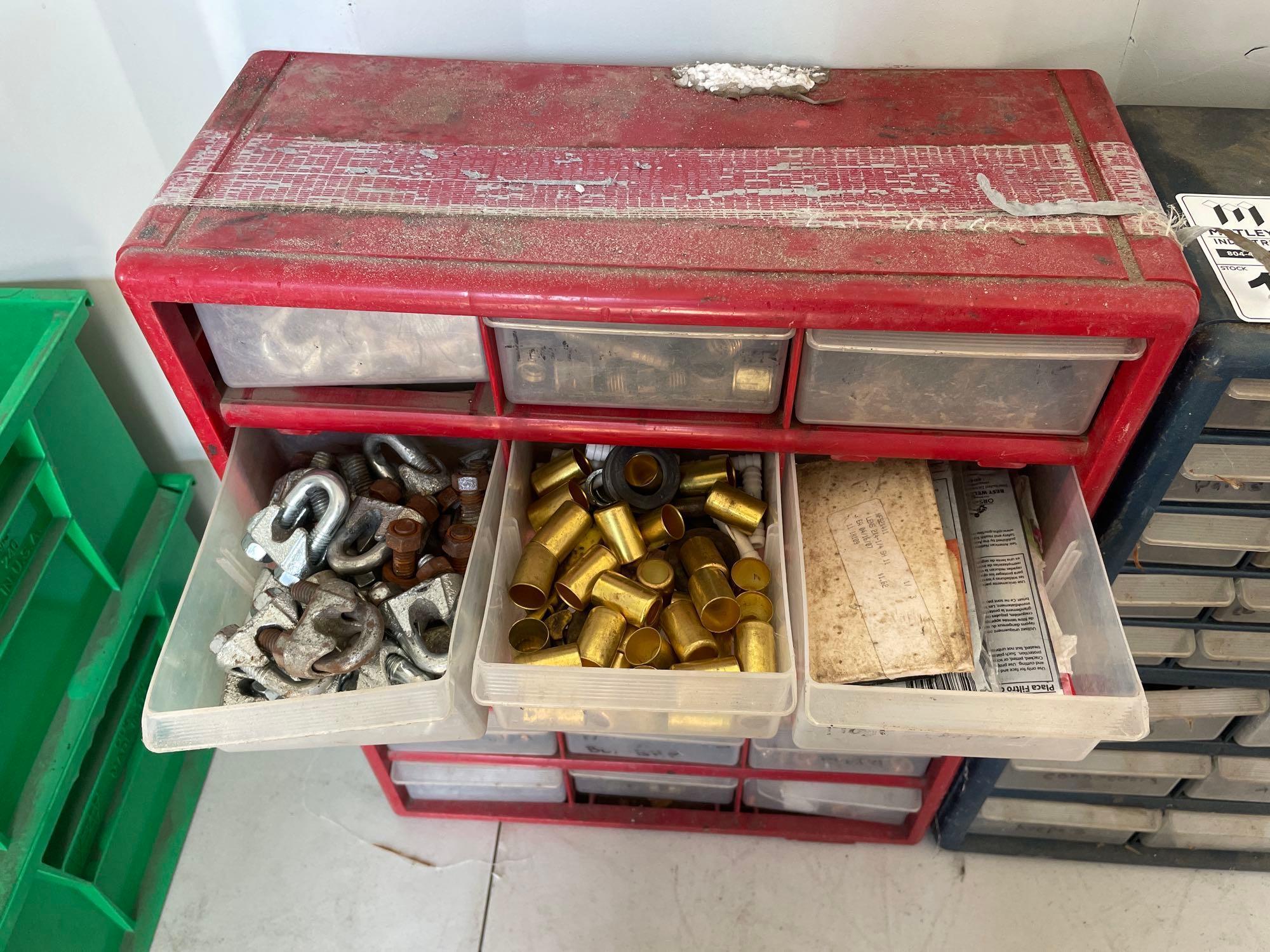 3 Bins with Welding and Cutting Supplies