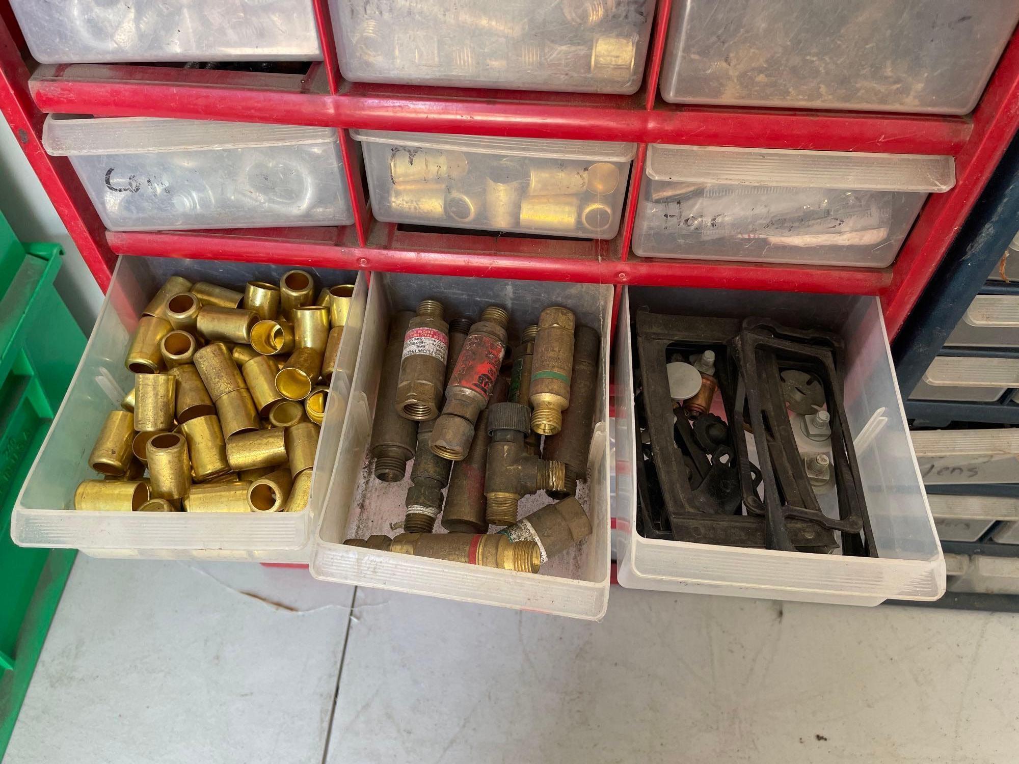 3 Bins with Welding and Cutting Supplies