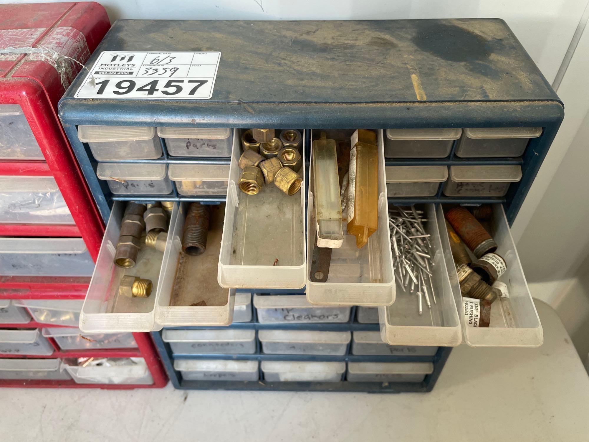 3 Bins with Welding and Cutting Supplies