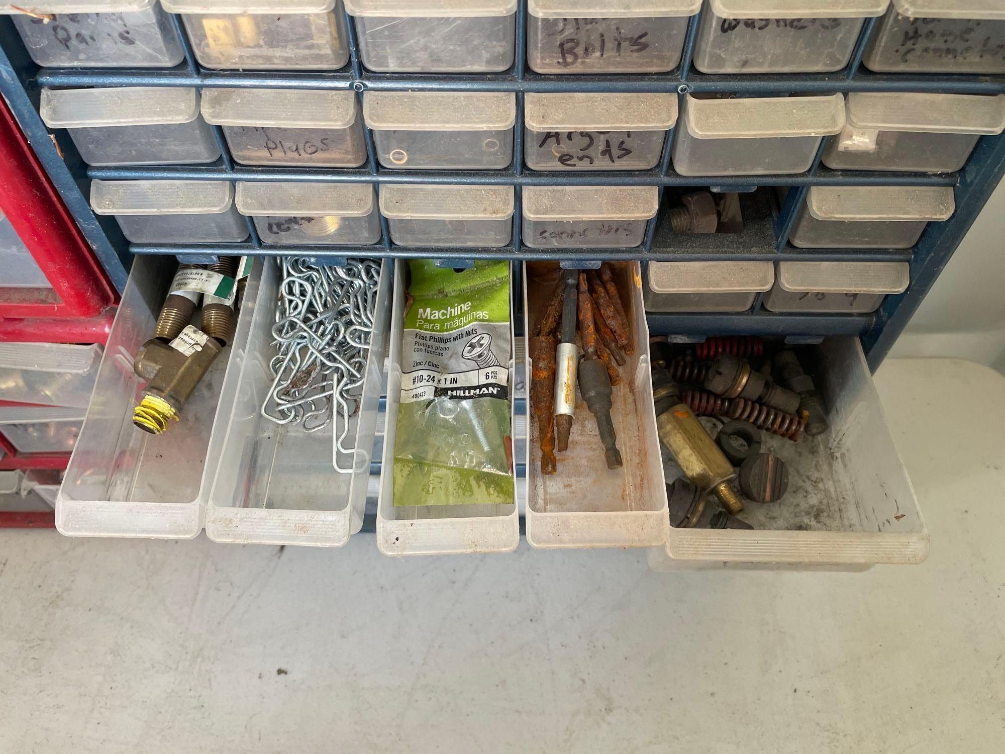 3 Bins with Welding and Cutting Supplies