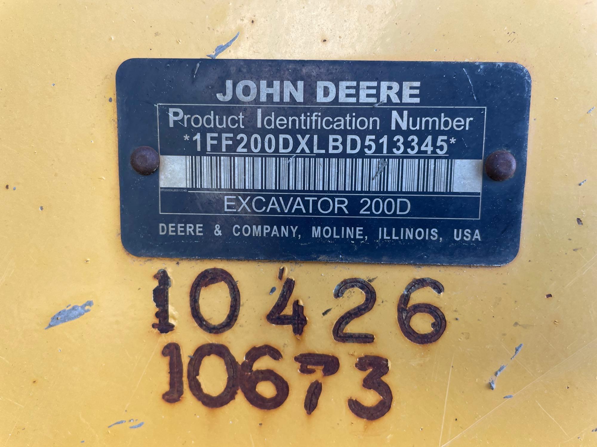 2011 John Deere 200DLC Excavator
