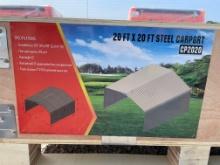 20 ft 20 ft Steel Carport