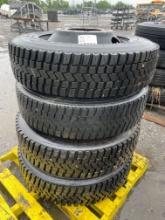 (4) GoodYear G622 RSD Truck Tires
